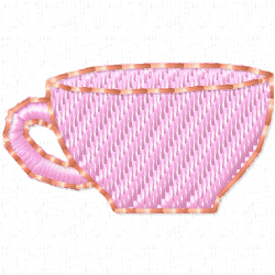 Mugs Embroidery Design 2